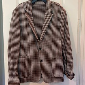 Men’s Zara Houndstooth Brown Blazer